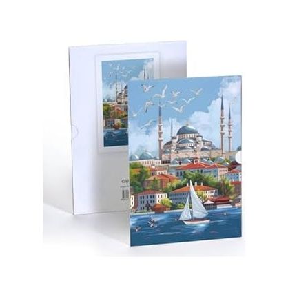 Diğer 57855210132125780184975 Denizle Kucaklaşan Şehir, A4 Poster Ggk-Ps004 7/8 Yaş 0 - 12 Yaş