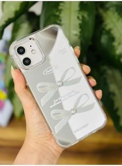 Diğer 57855210132356280184975 Iphone 12 Ve 12 Pro İle Uyumlu Aynalı Fiyonk Darbe Önleyici Kamera Korumalı Silikon Kılıf -