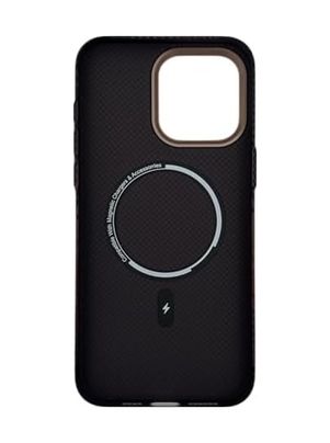 Diğer 57855210132446080184975 Magsafe Uyumlu Telefon Kılıfı, Kevlar Görünümlü, İnce Tasarım, Kablosuz Şarj Destekli İphone 16 Pro Kahverengi -