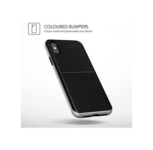 Diğer 57855210132835480184975 Vrsıp8 İphone X High Pro Shield Kılıf, Siyah Ve Gümüş 50 X 22