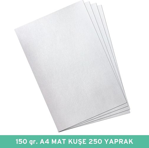Diğer 57855210134408280184975 Umur 150 Gr A4 Mat Kuşe Kağıt, 250 Yaprak