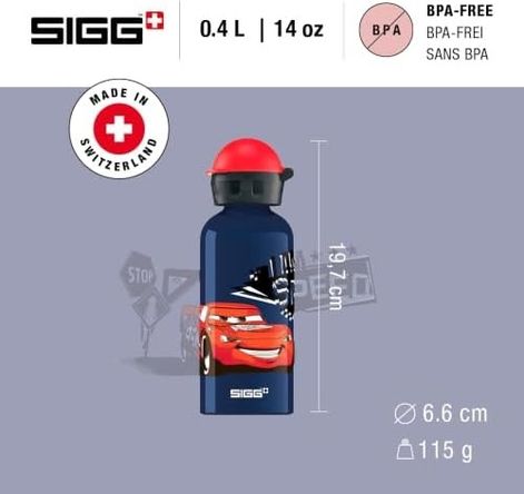 Diğer 57855210134409480184975 Sıgg Switzerland 8563.00 Cars Speed 0.4 Lt Çocuk Matarası