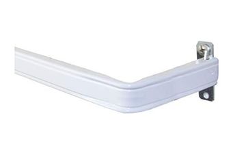 Diğer 57855210134534580184975 Rod Desyne Kbx3018 Kilit Dikişi 7,62 Cm Perde Çubuğu, 45,76-71,12 Cm, Beyaz 50 X 22