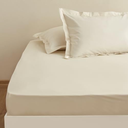 Diğer 57855210134582280184975 Home Fitted Çarşaf Ekru 100X200+30 Cm 0