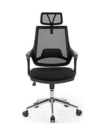 Diğer 57858324438843399283959 Seduna Skagen Headrest Ofis Sandalyesi Abanoz - Beyaz