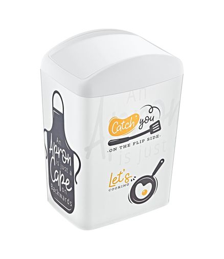 Diğer 57858324438954299283959 Soft Resimli Çöp Kutusu Döner Kapak 5 Lt Catch You 10L Siyah