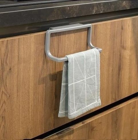 Diğer 57858324439246299283959 Towel Hanger Dolap Kapağına Asılabilen Havluluk, Havlu Askısı Grı 4 Renk
