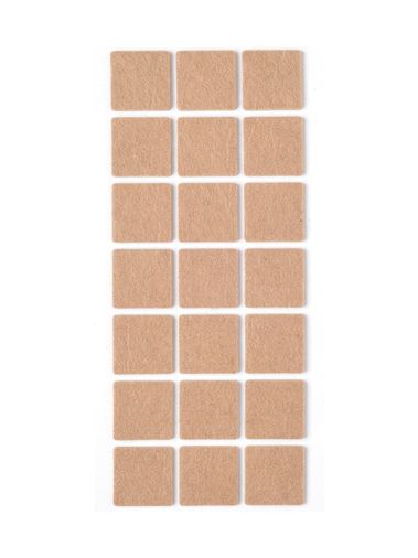 Diğer 57858324439823099283959 Kahverengi 21 Adet Yapışkanlı, Masa, Koltuk Altı Parke Koruma Keçesi, Kare, 3 X 3 Cm Abanoz - Beyaz