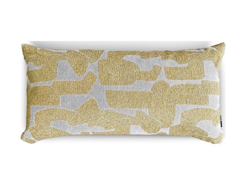Diğer 57858324440587599283959 Piloti - Yellow Series - Sarı Jakar Desenli Dikdörtgen Dekoratif Kırlent/yastık Kılıfı 30X60 Cm Açık Altın