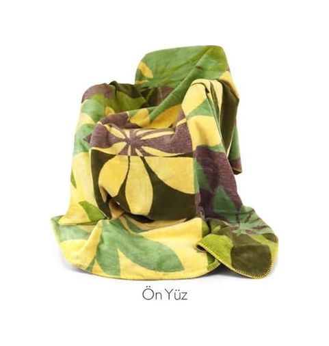 Diğer 57858324440787899283959 Botanik Çift Kişilik Battaniye 200 X 220 Cm Açık Bej