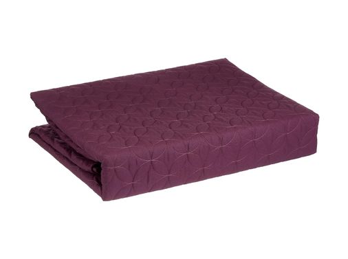 Diğer 57858324440879899283959 Taç Basic Düz Polyester Yatak Örtüsü, Mor, Tek Kişilik Açik Gri