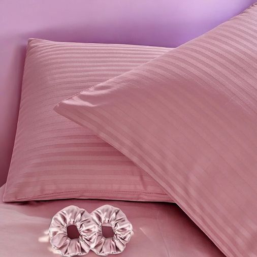 Diğer 57858324441087399283959 2 Adet Pamuk Yastık Kılıfı - 2'li Toka Li - 50X70Cm Karışık Renk Ve Model Açık Altın