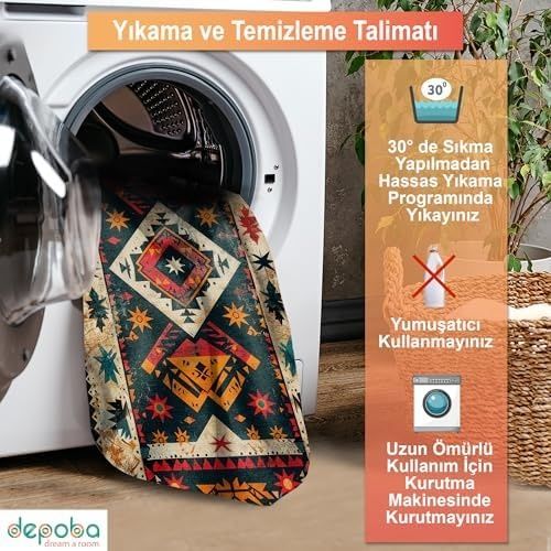 Diğer 57858324441785999283959 Nase Şönil Kaymaz Doğal Pamuk Tabanlı Yıkanabilir Antibakteriyel Çevre Dostu Salon Halısı 100X150 1