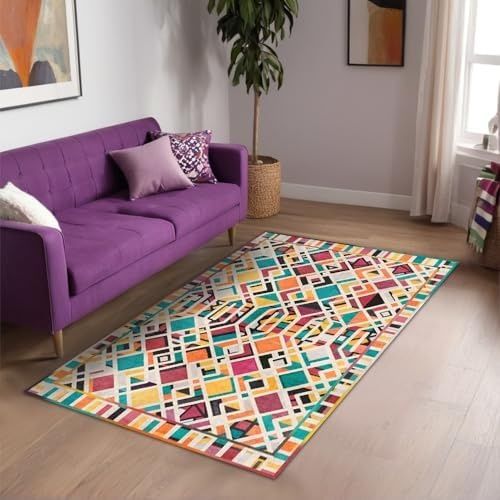Diğer 57858324441838699283959 Betty Kadife Kaymaz Pamuk Tabanlı Yıkanabilir Antibakteriyel Salon Halısı 100X150 1