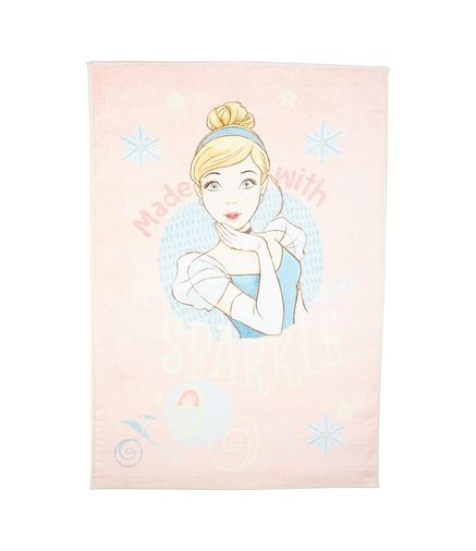 Diğer 57858324441854399283959 Taç Cindirella Sparkle Lisanslı Karakter Baskılı%100 Polyester Halı, Çok Renkli, 80X120 Cm 1