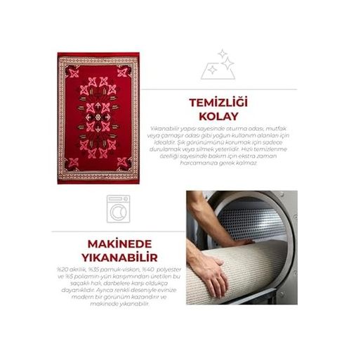 Diğer 57858324441858899283959 Kilim, Makinede Yıkanabilir, Modern Desenli, 80 150 Cm, Sa25Py 1