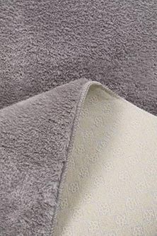 Diğer 57858324441928099283959 My Evilla Modern Dekoratif Halı Jel Kaymaz Taban Peluş Açık Gri Paspas Takımı 60X100 1