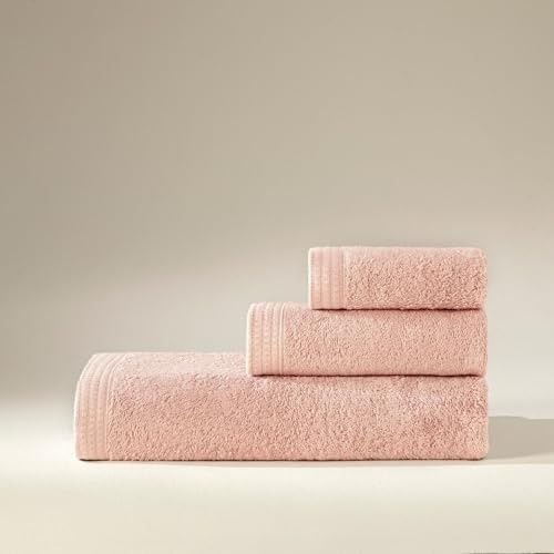 Diğer 57858324441956799283959 Bambu 85X150 Cm Banyo Havlusu Rose Açık Gri