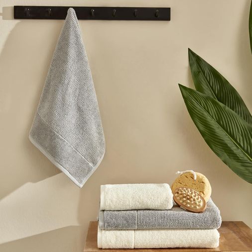 Diğer 57858324441965899283959 Doana Hamam Seti, Offwhite - Gri 6998