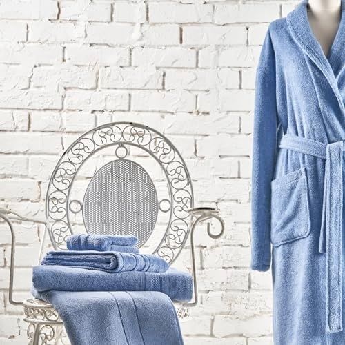 Diğer 57858324441967599283959 Soft Pamuk 85X150 Cm Banyo Havlusu Koyu Mavi Açık Gri