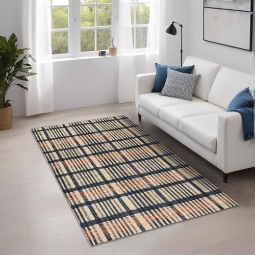 Diğer 57858324441975399283959 Camen Kadife Kaymaz Pamuk Tabanlı Yıkanabilir Antibakteriyel Salon Halısı 100X150 1