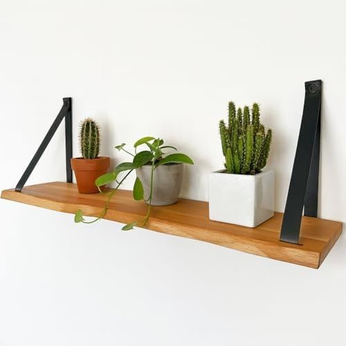 Diğer 57858324442121699283959 Duvar Rafı, Dekoratif Duvar Rafı, Masif Kayın Modern Duvar Rafı - 80 Cm Abs - Plastik