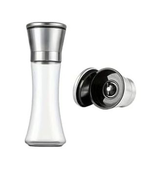Diğer 57858324442157099283959 Life 2Li Büyük Boy Metal Krom Kapaklı Cam Tuz Karabiber Değirmeni Gümüş Tuzluk Biberlik Mıt1245 Açık Gri