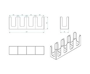 Diğer 57858324442192699283959 14 Oz Kapasiteli 4 Bölmeli Metal Karton Bardaklık - Kahve Dükkanları Ve Horeca İçin Mükemmel Bardak Ünitesi Acı Kahve