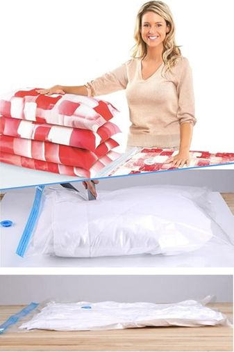 Diğer 57858324442363299283959 Vakumlu Saklama 55X90 Hurç Set Yastık Ve Yorgan Hurcu Açık Gri