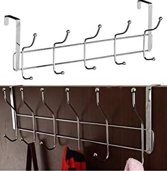 Diğer 57858324442402599283959 2 Li Kapı Arkası Askı Askılık Pantalon Gömlek Havlu Bornoz Askısı Metal Askı Abanoz - Beyaz