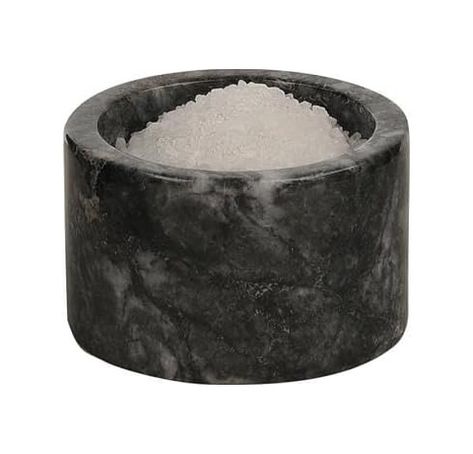 Diğer 57858324442418499283959 Nero Mermer Baharatlık 6X10 Cm Mermer Tuzluk Biberlik Dekoratif Baharatlık Siyah Açık Gri