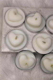 Diğer 57858324442652299283959 Bottiko%100 Soya Wax Tealight Mum 8'li Altın