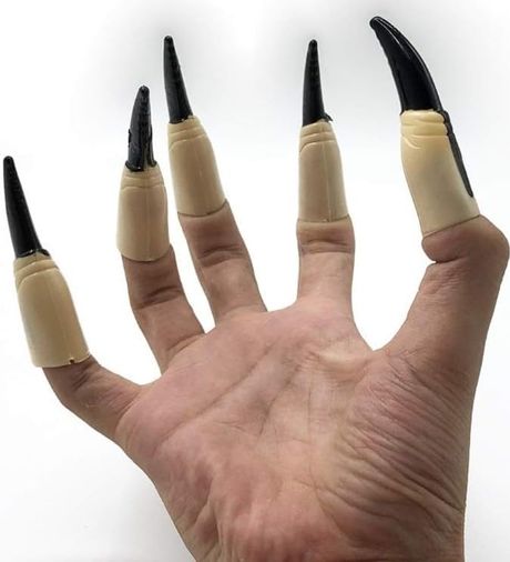 Diğer 57858324442745199283959 Halloween Cadı Tırnağı Lüks 10Lu Zd5110 Abanoz