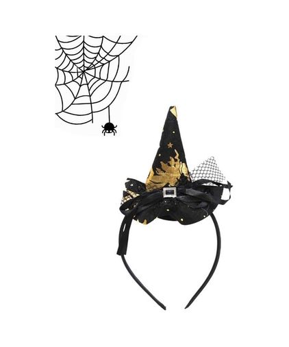 Diğer 57858324442766499283959 Halloween Şapkalı Cadı Taç Siyah Ast6500-2 Abanoz