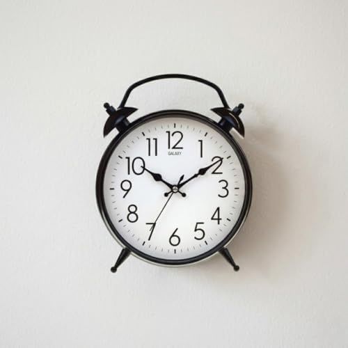 Diğer 57858324442802599283959 Modern Siyah Metal Duvar Saati, 30 Cm Büyük Boy, Sessiz Mekanizmalı, Dekoratif, Salon, Ev Ve Ofis İçin Açık