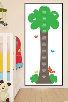 Diğer 57858324443057899283959 Pster21302 Ağaç Çocuk Boy Ölçer Poster Açık Ahşap