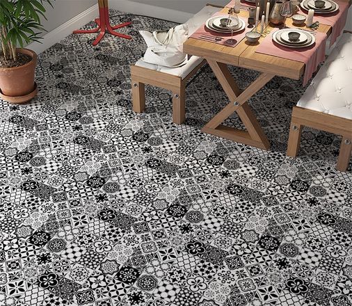 Diğer 57858324443091599283959 Yer Kaplama Zemin Kaplama Folyosu 65X130 Cm Retro