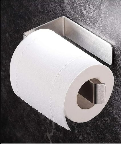 Diğer 57858324443306799283959 Paslanmaz Çelik Wc Kağıtlık Tuvalet Kağıtlığı Tuvalet Kağıdı Askısı Yapışkanlı Tasarım Acı Kahve