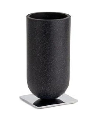 Diğer 57858324443344199283959 Diş Fırçalığı Siyah/krom Renk 143X75X75 Mm Açık Ahşap