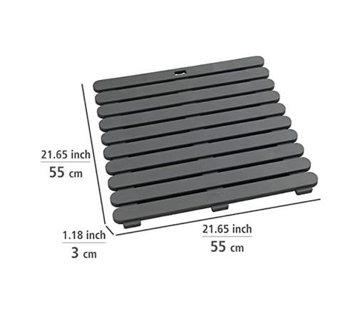 Diğer 57858324443358299283959 İç Ve Dış Mekan Banyo Paspası Gri 55 X 55 Cm Duş Paspası, Duş Paspası, Banyo Paspası, Yüzme Havuzu Paspası, Kaymaz Yapılı Sauna Paspası Gri 6998