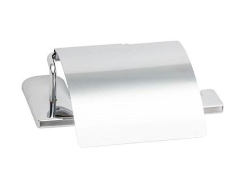Diğer 57858324443362699283959 Slımo Kapaklı Tuvalet Kağıtlığı Krom Renk 85X118X170 Mm Acı Kahve