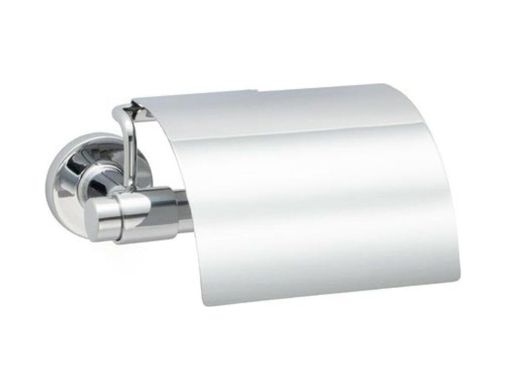 Diğer 57858324443363199283959 Kapaklı Tuvalet Kağıtlığı Krom Renk 81X107X158 Mm Acı Kahve
