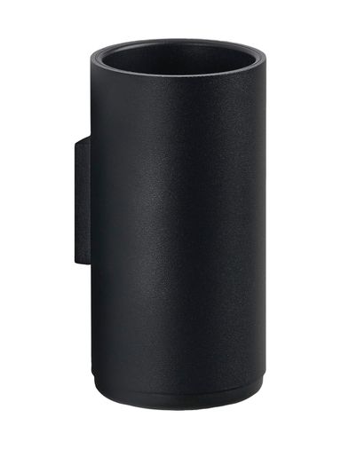 Diğer 57858324443385399283959 Rim Duvar İçin Diş Fırçası Kabı, Çap 7 Cm, Yükseklik 13,6 Cm, Siyah Açık Ahşap