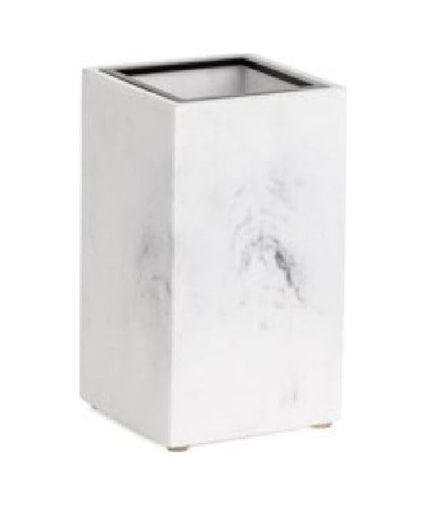Diğer 57858324443387799283959 Diş Fırçalığı Mermer Deseni/siyah Renk 128X73X73 Mm Açık Ahşap