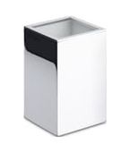 Diğer 57858324443389199283959 Tezgah Üstü Krom Diş Fırçalığı 60X60Mm - Ba2002 007 Cr Açık Ahşap