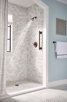 Diğer 57858324443405999283959 Moen T2152Eporb Brantford Positemp Shower Trim Kit Without Valve, Oil-Rubbed Bronze
