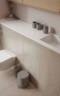 Diğer 57858324443419699283959 Time Diş Fırçası Kabı, Banyo İçin Diş Fırçası Tutucu, Çap 8 Cm, Yükseklik 9,8 Cm, Beton Açık Ahşap