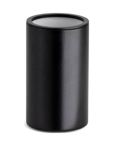 Diğer 57858324443429899283959 Tezgah Üstü Mat Siyah Diş Fırçalığı 100X60X60 Mm Açık Ahşap