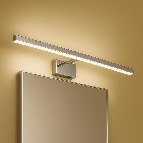 Diğer 57858324443432899283959 Kanarya 40 Cm 8W Led Ayna & Resim Apliği Krom 4200K Gün Işığı, 720 Lümen, Ip45 Su Korumalı, 64W Eşdeğer, Açma/kapama Anahtarlı, 220V Modern Duvar Aydınlatma Armatürü Acı Kahve