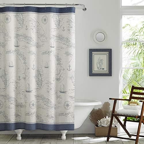 Diğer 57858324443438899283959 Bahama - Duş Perdesi, Kumaş Duş Perdesi, Dayanıklı Ve Orta Ağırlıkta Banyo Dekoru Karayip Denizi Mavisi, 72" X 72" , Ushs6A1044824 Açık Bej